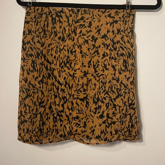 Zara Patterned Wrap Knot Mini Skirt - Small - Picture 5 of 16